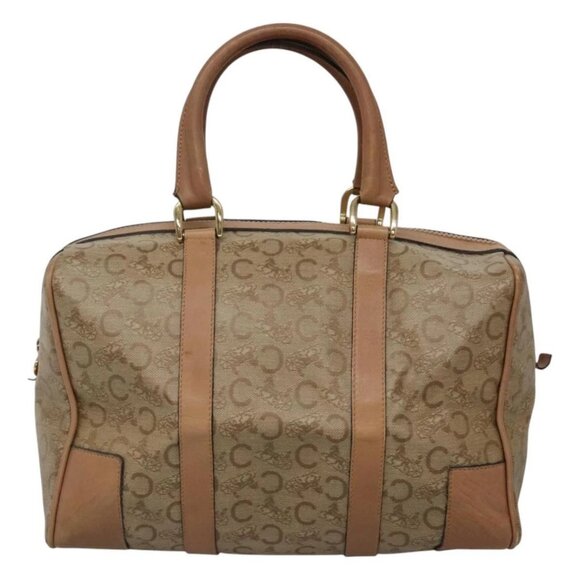 CELINE C Sulky Boston Bag PVC Beige Auth bs23974 - Picture 3 of 16